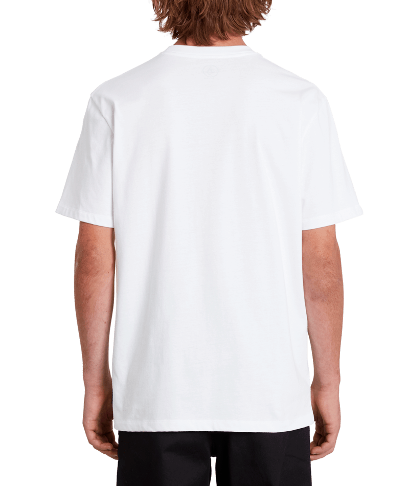 Volcom Star Shields Stone Short Sleeved  Basic Tee in White-1